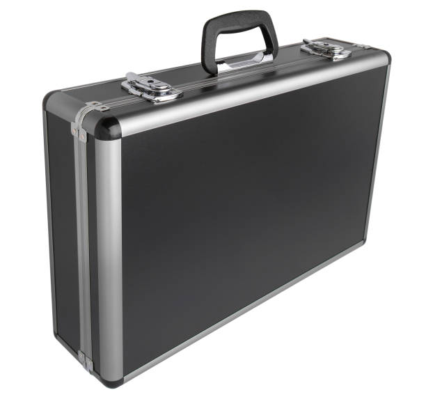 istock Black case with aluminum sides isolated on white background 1139258999