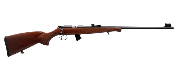 istock Gun rifle isolated on white background 1139264580