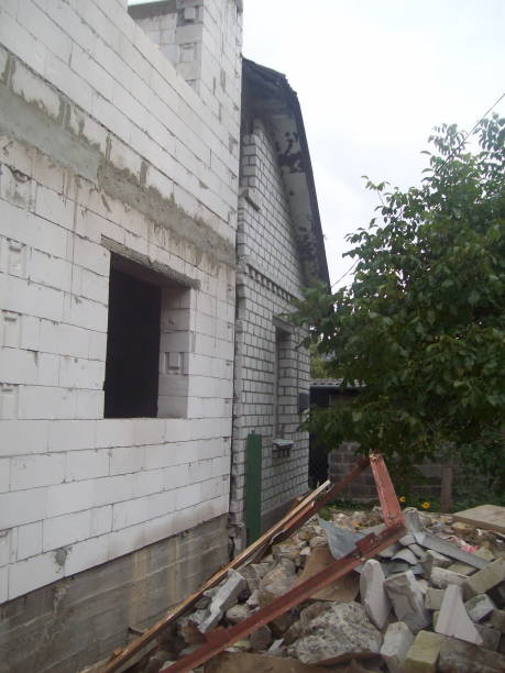 istock Construction of the cottage from building materials 1139267501