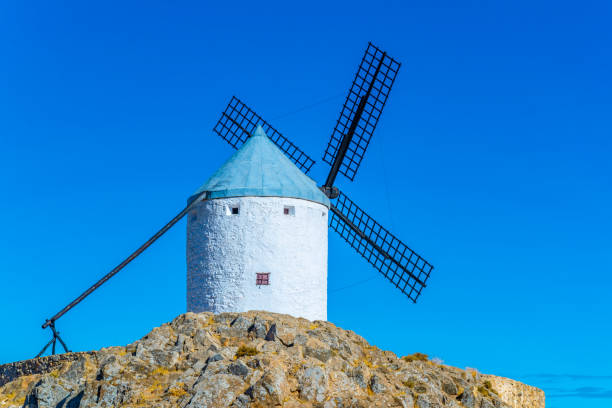 istock Traditional white windmills at Consuegra in Spain 1139267694