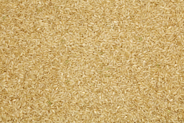 istock Background of short grain brown rice 1139271319