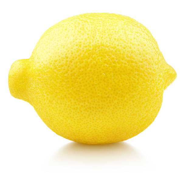 istock Whole yellow lemon citrus fruit on white 1139274294