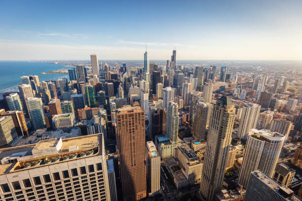 istock Chicago Downtown Aerial View 1139280146