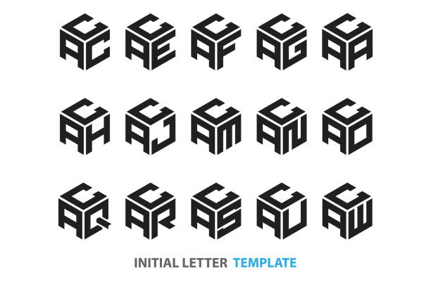 erstes drei-buchstaben-hexagon - letter h letter t letter o text stock-grafiken, -clipart, -cartoons und -symbole
