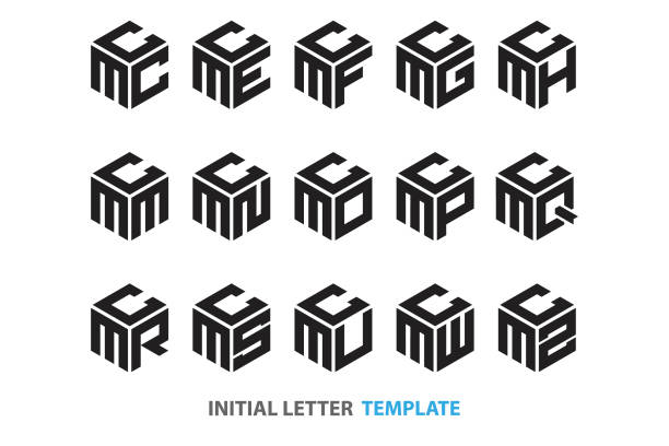 erstes drei-buchstaben-hexagon - symbol sign vector letter r stock-grafiken, -clipart, -cartoons und -symbole