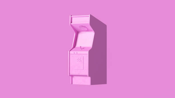 istock Pink Vintage Arcade Console 3d illustration 1139286010