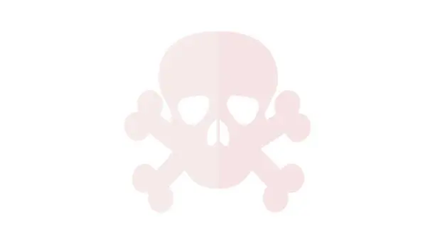 Vector illustration of Skull and crossbones Icon