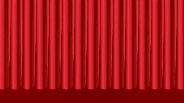 Vector illustration of Stage Curtains Background