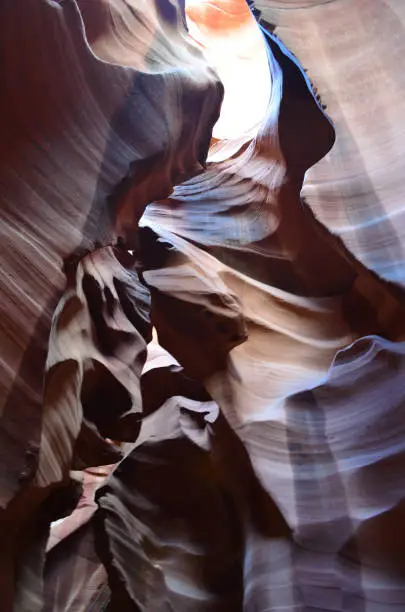 Textures and patterns on the walls of Antelope Slot Canyon.