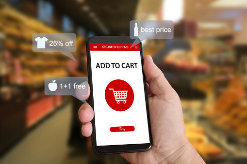 E-commerce online shopping marketing supermarket mobile phone
