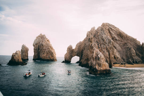 Arch Water, boats cabo san lucas stock pictures, royalty-free photos & images