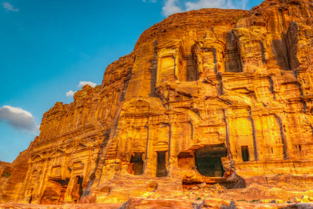 istock Corinthian and Palace tombs at petra, Jordan 1139301567