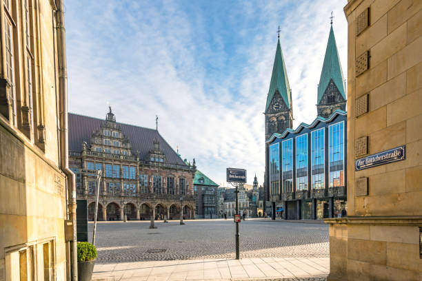 istock market square in Bremen with Cathedral and town hall 1139303821