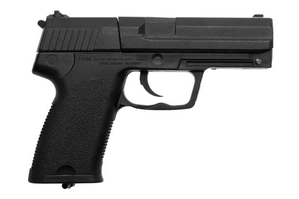 istock pneumatic pistol isolated on white background 1139306684