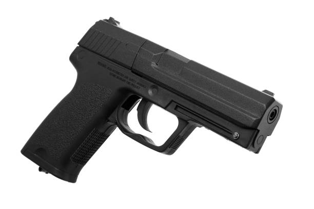 istock pneumatic pistol isolated on white background 1139307231