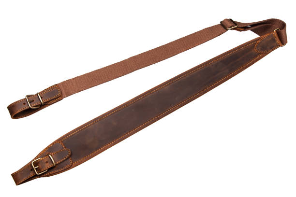 istock leather shoulder strap for a gun isolated on white background 1139307827