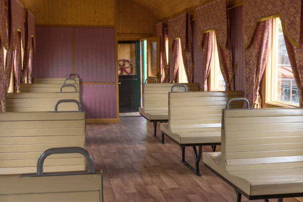 istock interior of the old railway passenger car 1139328667