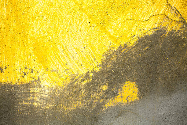 istock Yellow Dye and Plaster Layers of the Wall 1139329026