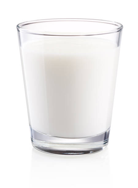 istock Glass of fresh milk isolated on white background 1139333844