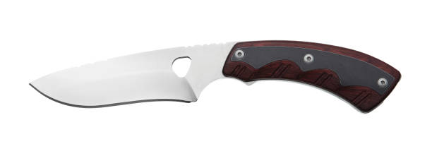 istock Hunting knife isolated on white background 1139334021