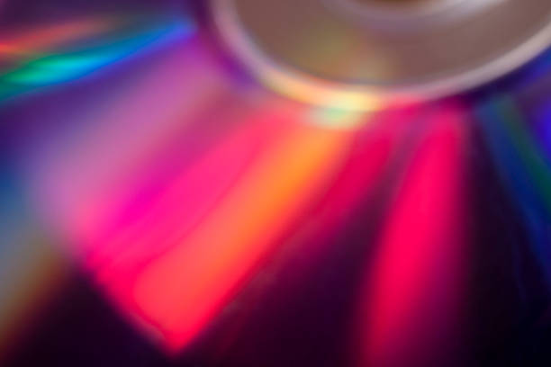 istock Abstract rainbow colors reflection on the surface of a DVD/CD 1139335338