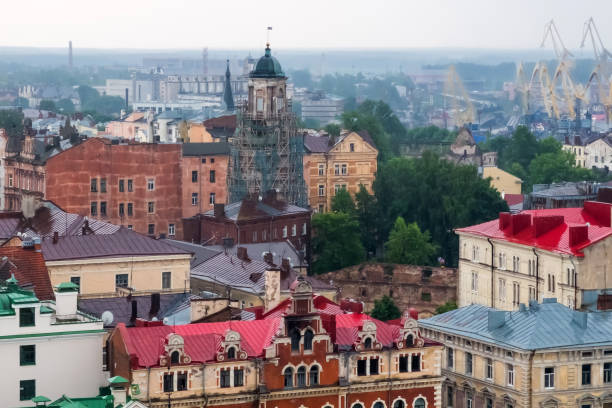 istock Top view on historic centre of Vyborg, Russia. 1139339971