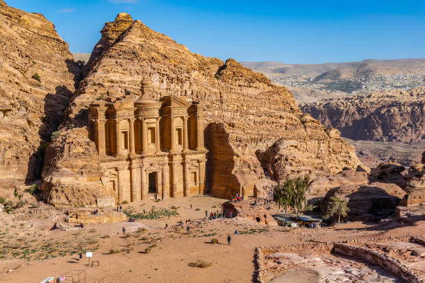 istock Monastery tomb in Petra, Jordan 1139344151