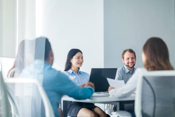 istock Business colleagues having meeting together 1139348300