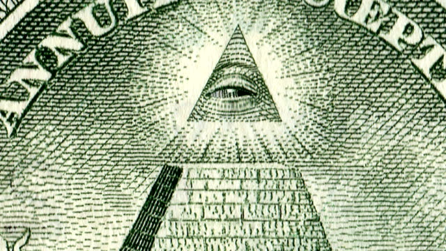 4K. The All Seeng Eye Of Providence On The Reverse Of THe American Dollar.