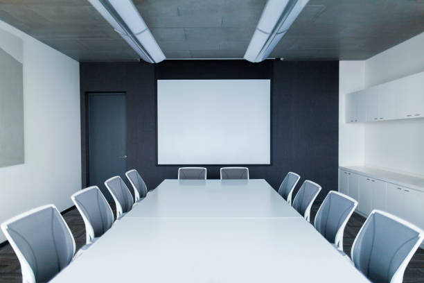 istock View of conference room table and chairs in office 1139348459