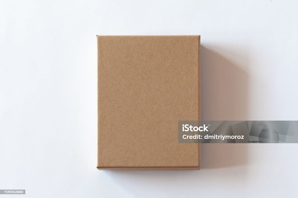 Blank closed carton box packaging - Royalty-free Caixa Foto de stock