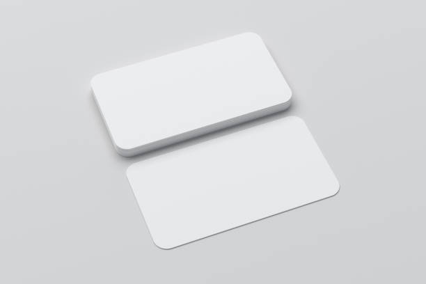 istock Blank  business cards  with round corners. 1139353315