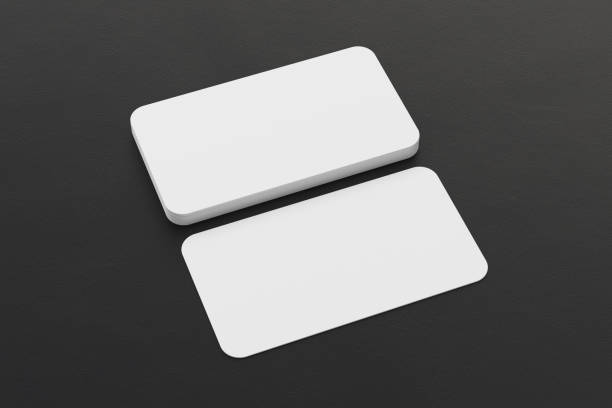 istock Blank  business cards  with round corners. 1139353322