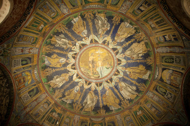 istock The dome mosaic in orthodox baptistery 1139354473