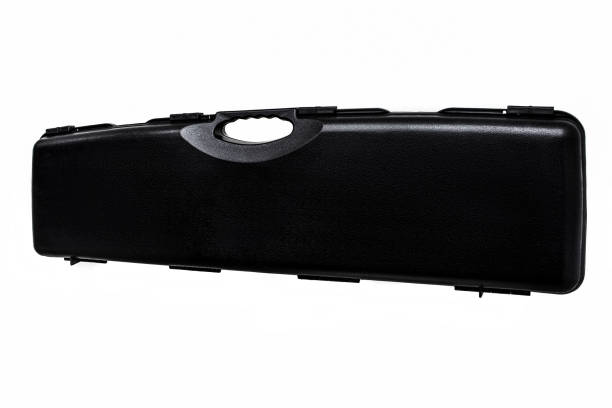 istock Black case for guns isolated for white background 1139358692