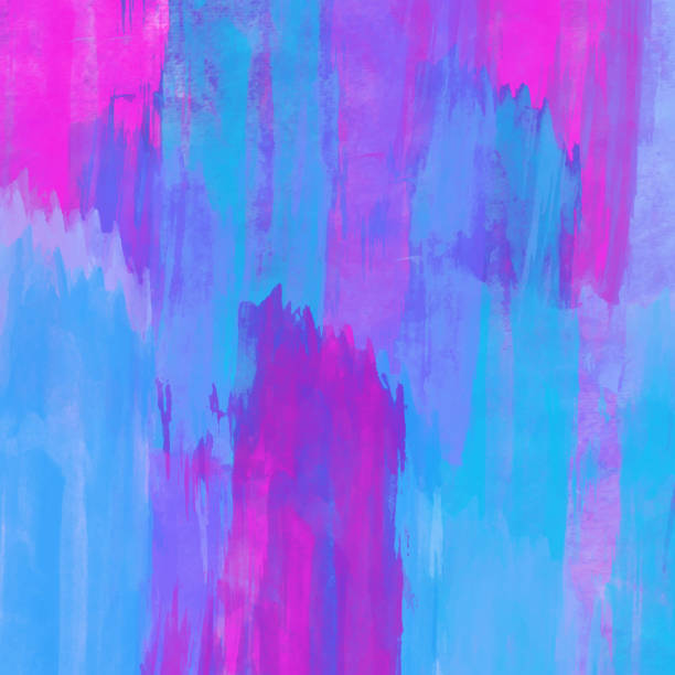 istock Bright acid blue and purple watercolor background 1139361404