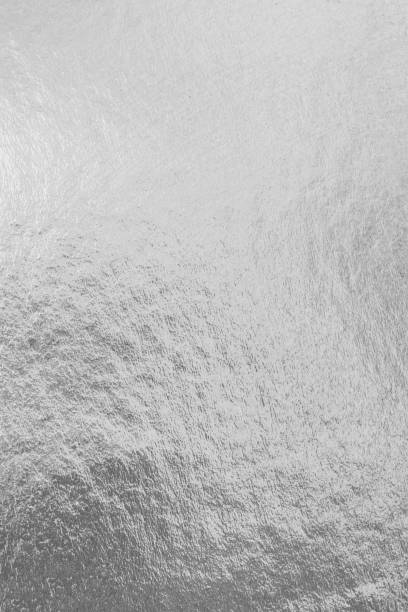 istock Silver foil shiny metal texture background wrapping paper for wallpaper decoration element 1139370406