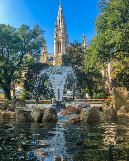 The Rathausplatz is a square in Vienna.