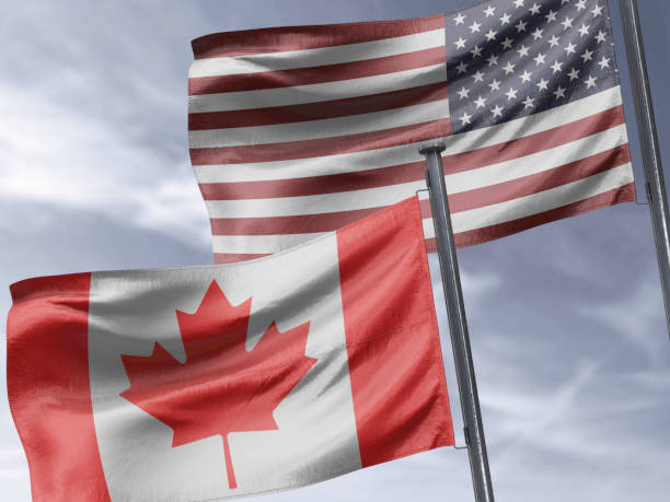istock United States and Canada flags together 1139386959