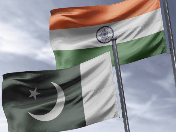 istock India and Pakistan flags together 1139387008