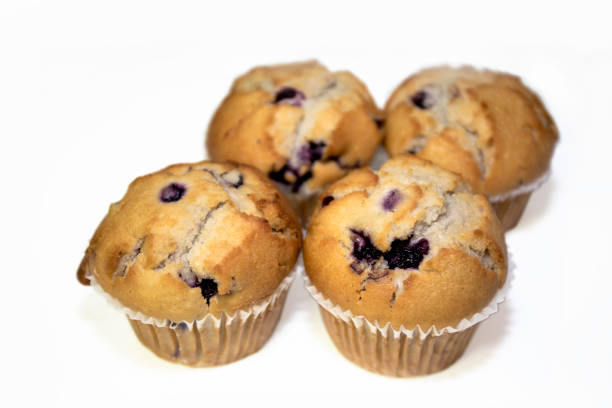istock blueberry Muffins Isolated On White 1139388237