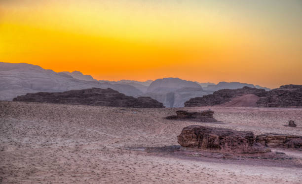 istock Sunset over Wadi Rum desert in Jordan 1139401718