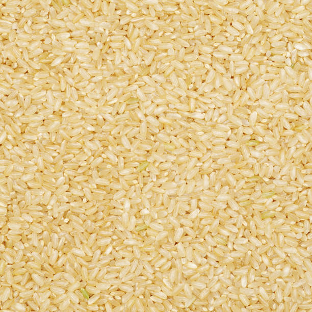 istock Background of short grain brown rice 1139403761
