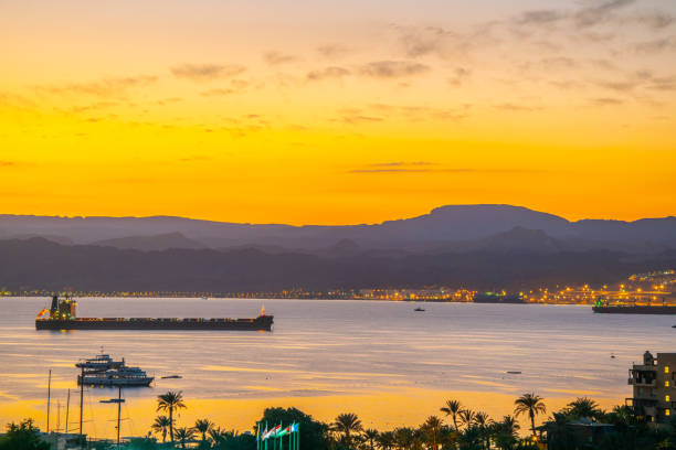 istock Sunset view of Aqaba gulf in Jordan 1139405023