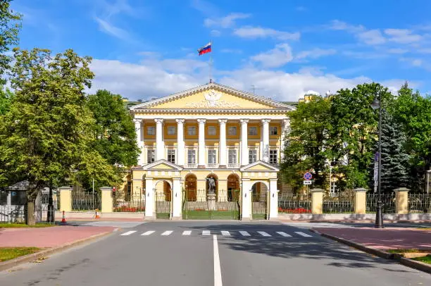 Photo of Smolny institute, St. Petersburg, Russia