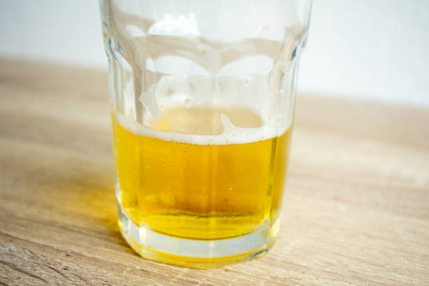A glass of cold beer
