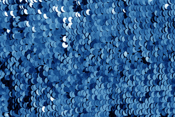 textura de brilho do sequin no tom azul de marinha - lantejoula - fotografias e filmes do acervo