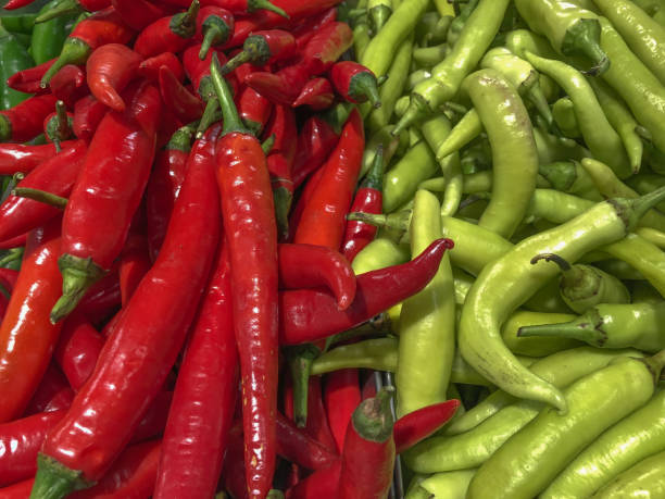istock Fresh Thai red and green chilli 1139422551