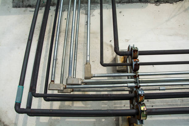 istock the Air compressor on the Building 1139427791