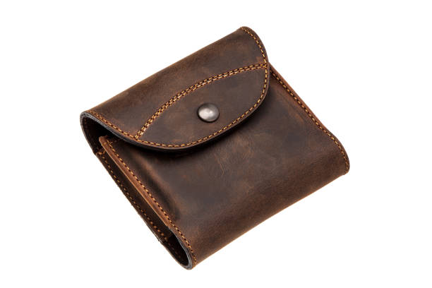istock brown leather wallet isolated on white background 1139429343